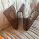 Michel Dumas plexiglas magazine rack for Roche Bobois