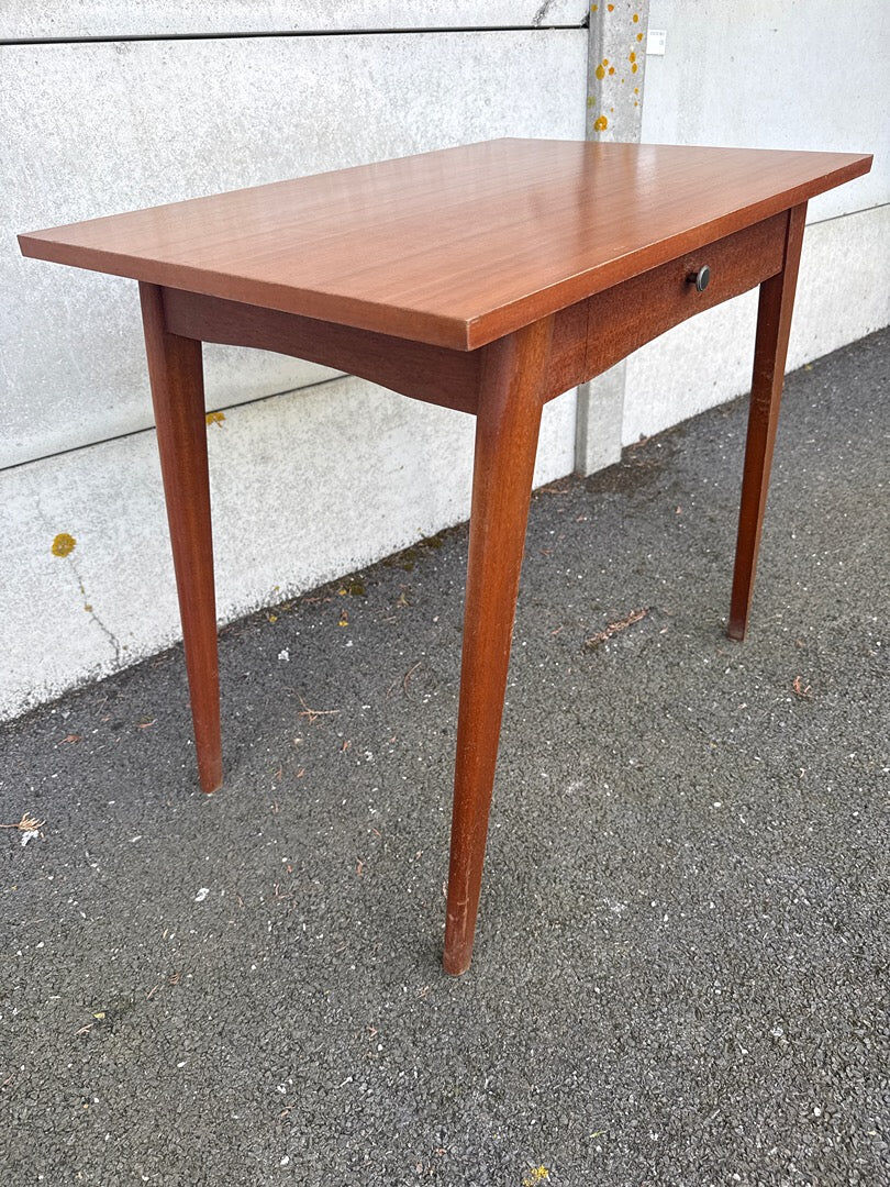 Desk – Vintage – Storage – Teak wood Compass legs