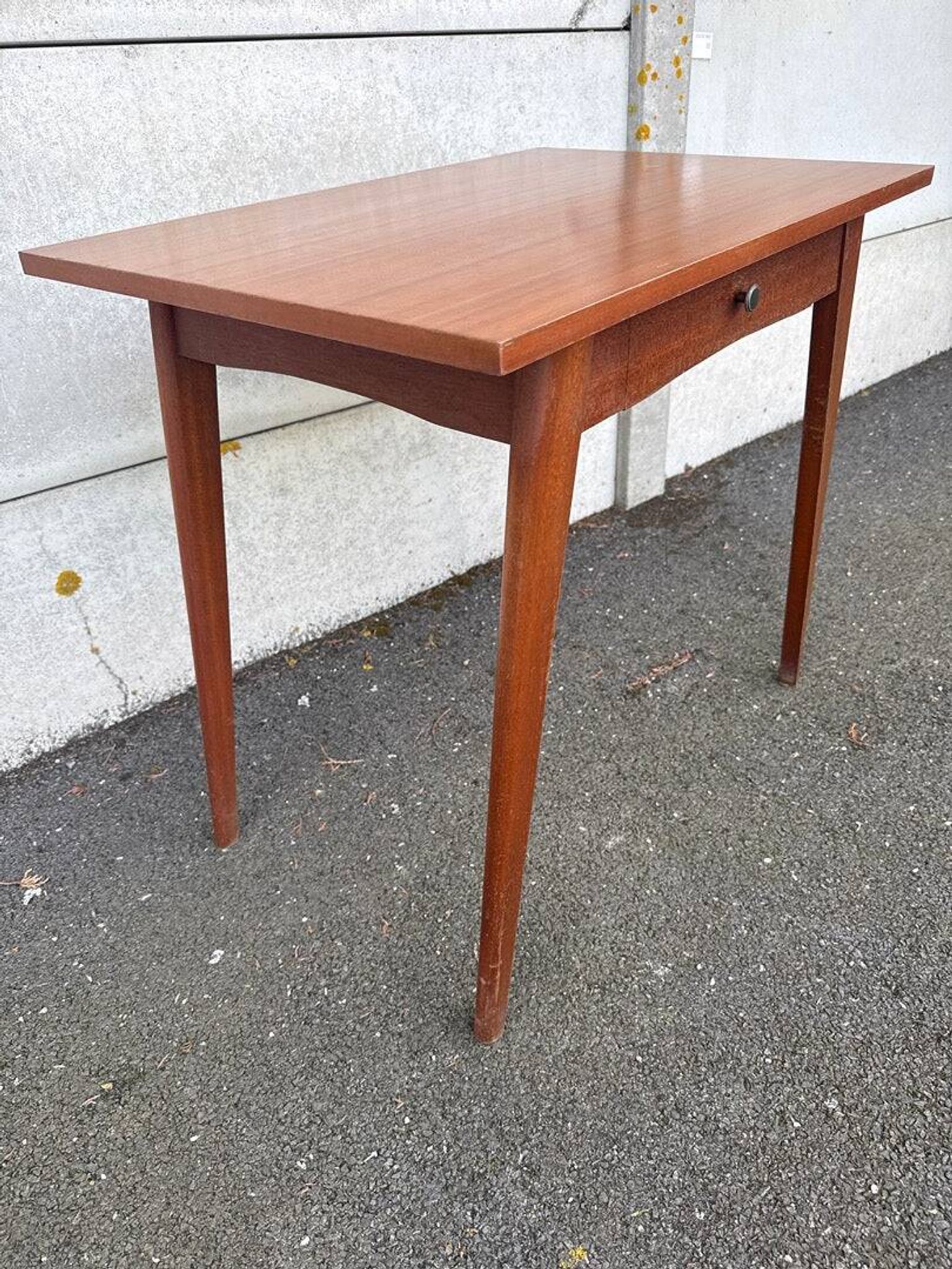 Desk – Vintage – Storage – Teak wood Compass legs