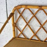 Wall rattan shelf