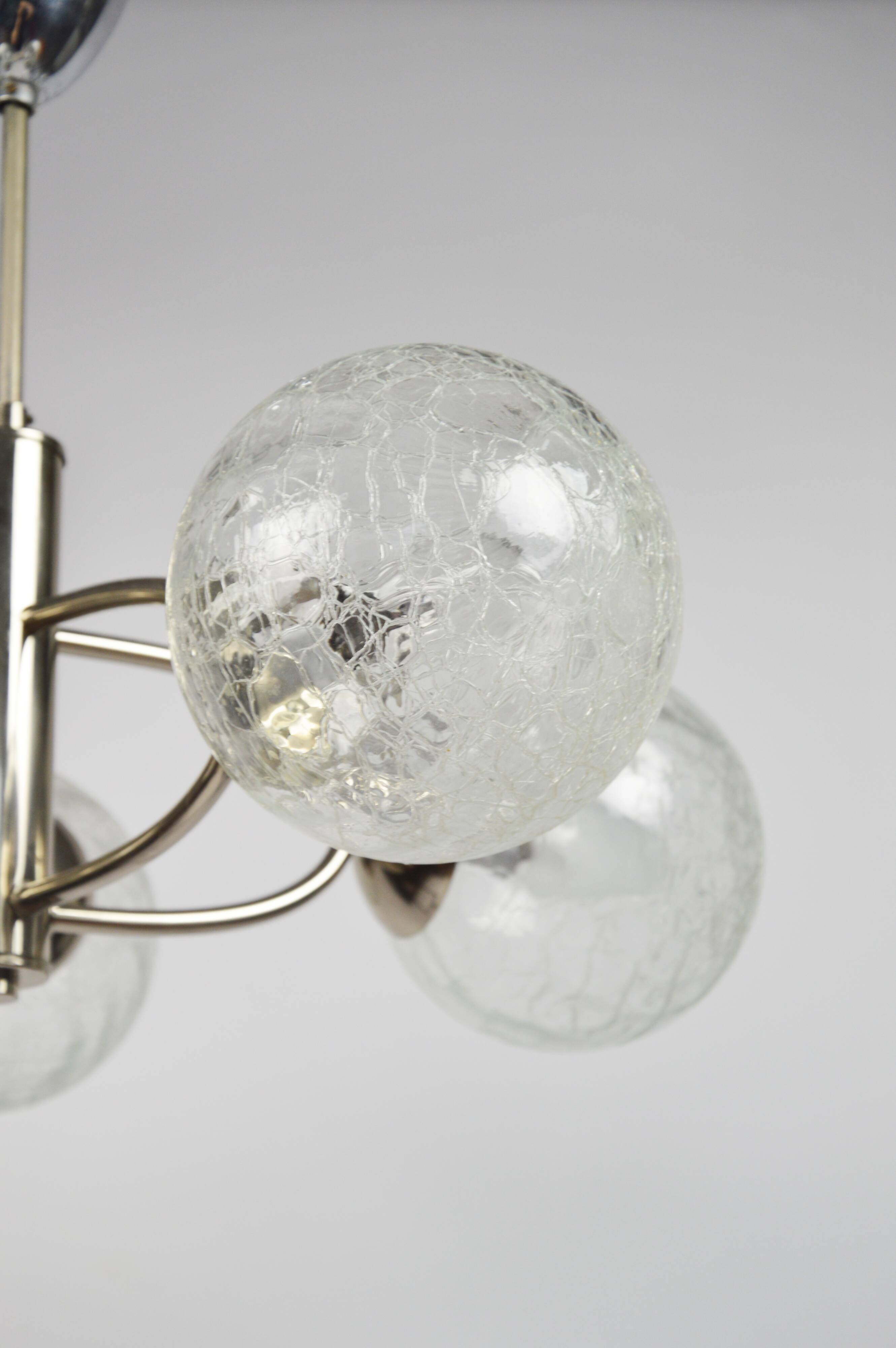 Sputnik style pendant lamp, 1970s