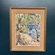 Original Swedish Oil on Canvas - "Natural Landscape" - Signed - Vintage and Framed - 68 × 56 cm