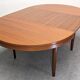 Scandinavian extendable teak round table from the 60s/70s.