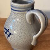 Small stoneware pitcher with salt from Alsace, early 20th century, height 12.5 cm