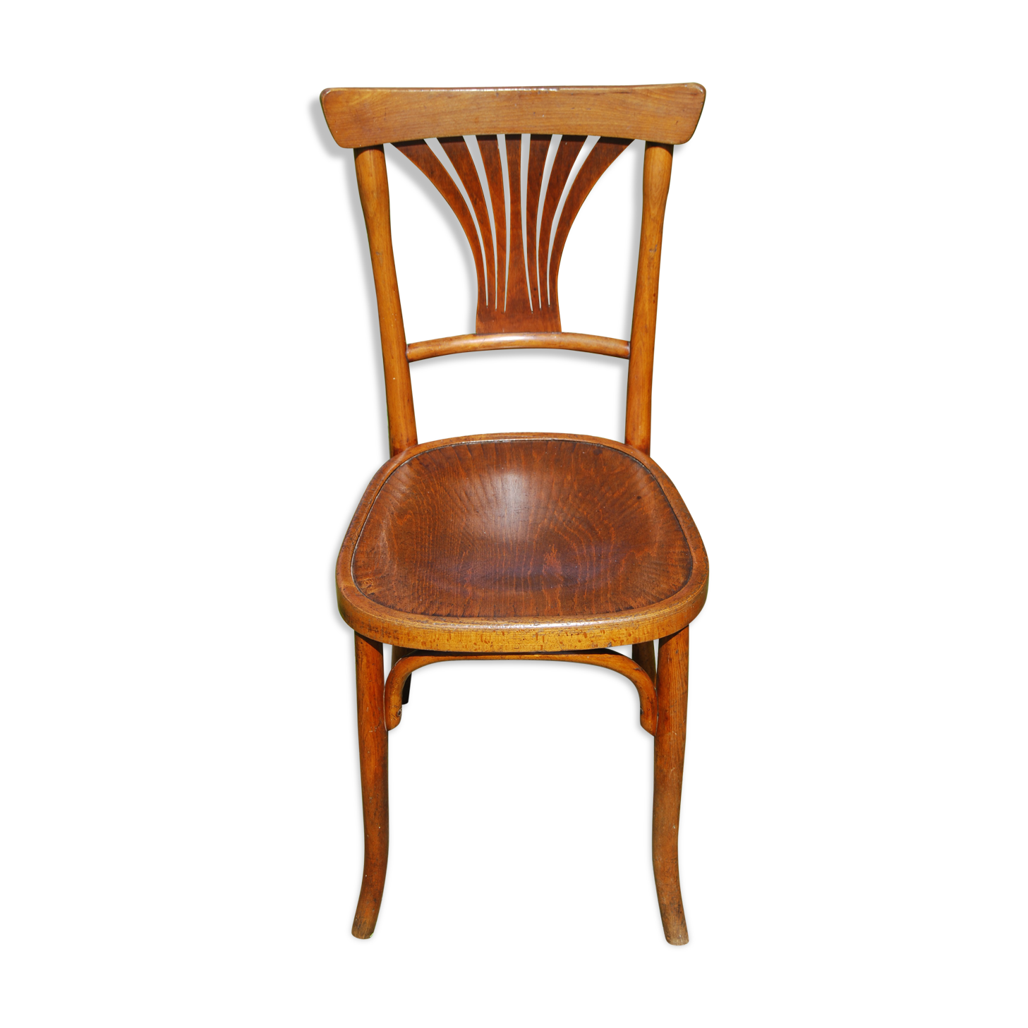 Curved wooden bistro chair J & J Kohn