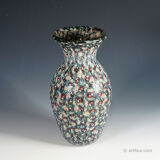 Vase Vittorio Ferro with opaque Murano murrine from around 2000.