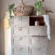 Meuble de métier à clapets en bois