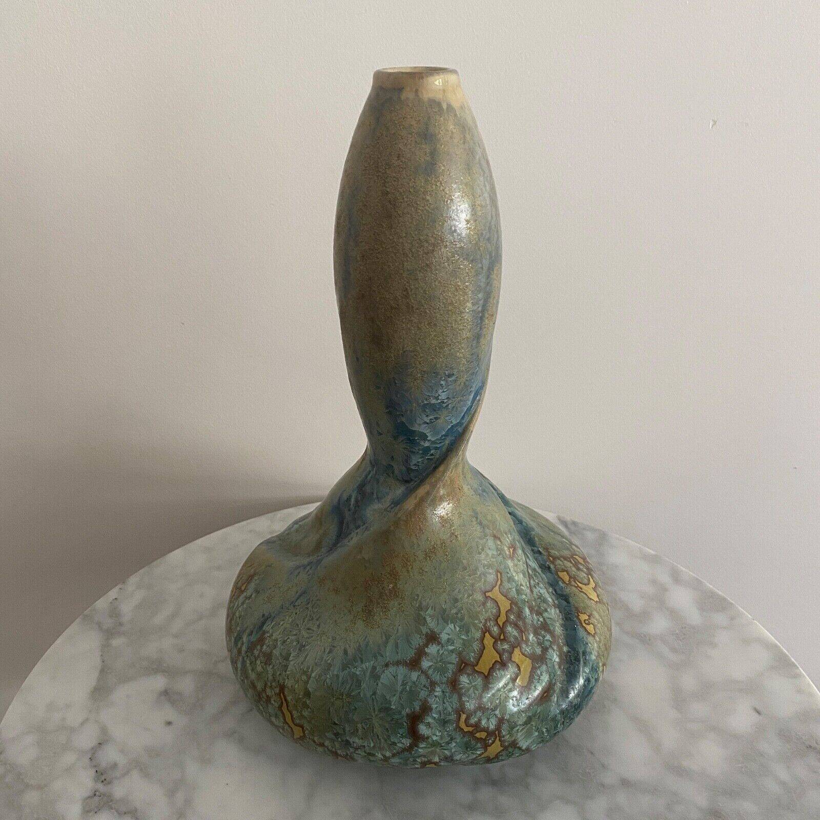 Pierrefonds stoneware vase 1900 Art Nouveau