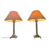Pair of vintage brass lamps