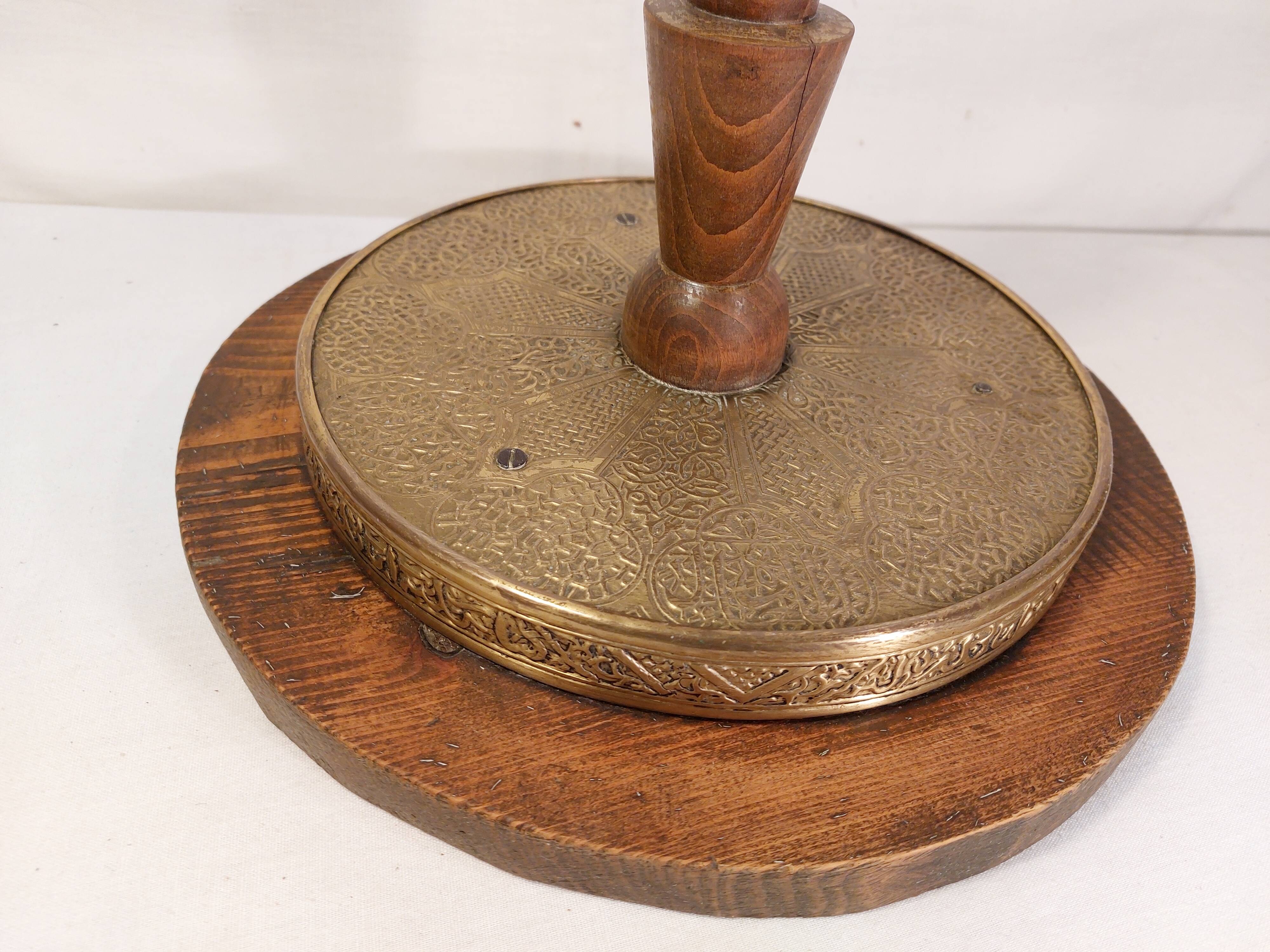 Oriental vintage pedestal table tea table