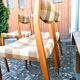Chaises scandinaves tissu