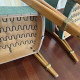 3 Fauteuils Steiner sieges assise verte