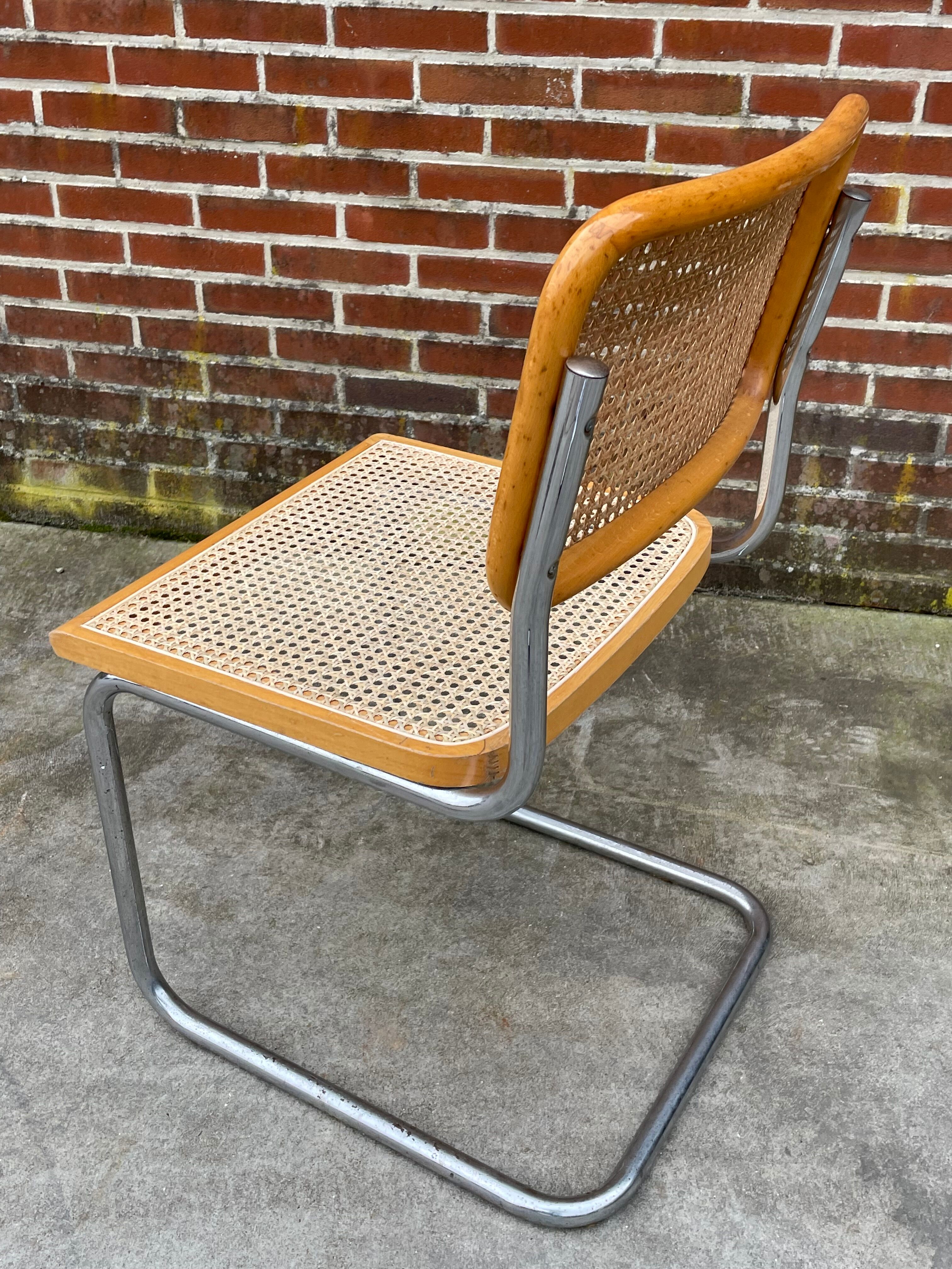 Cesca design chair model b32 in chrome