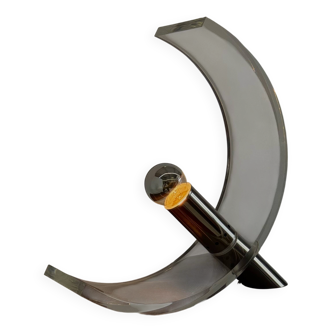 Lampe de table vintage en plexiglas