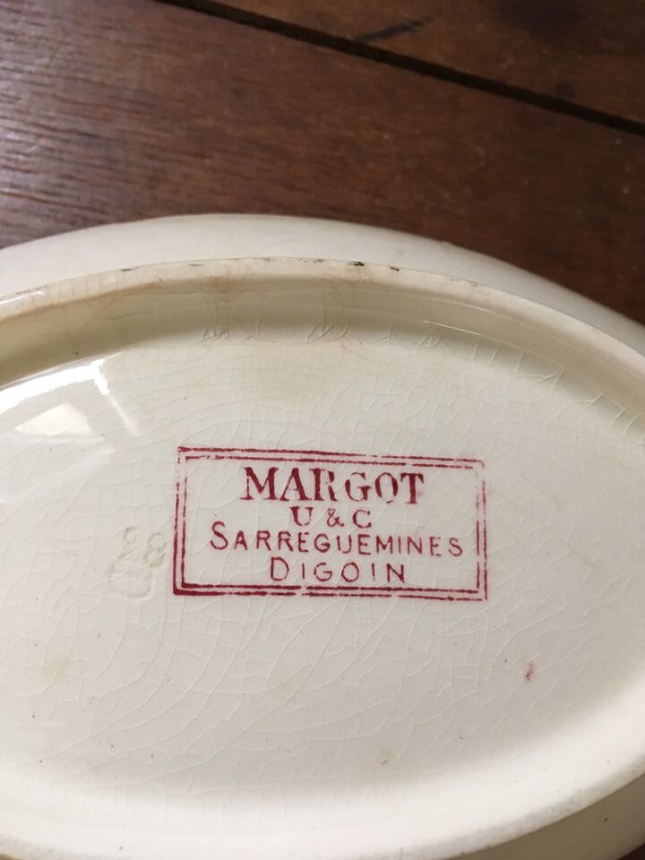 Two ravires iron earth U&C Digoin Sarreguemines