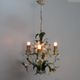 Hanging lamp in metal. 3 lights. Vintage 1960s.