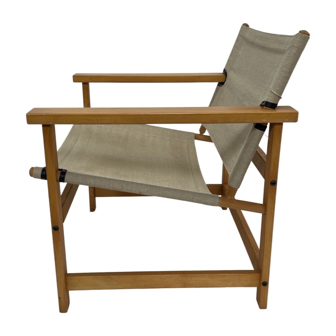 Vintage safari chair 1970's design easy chair