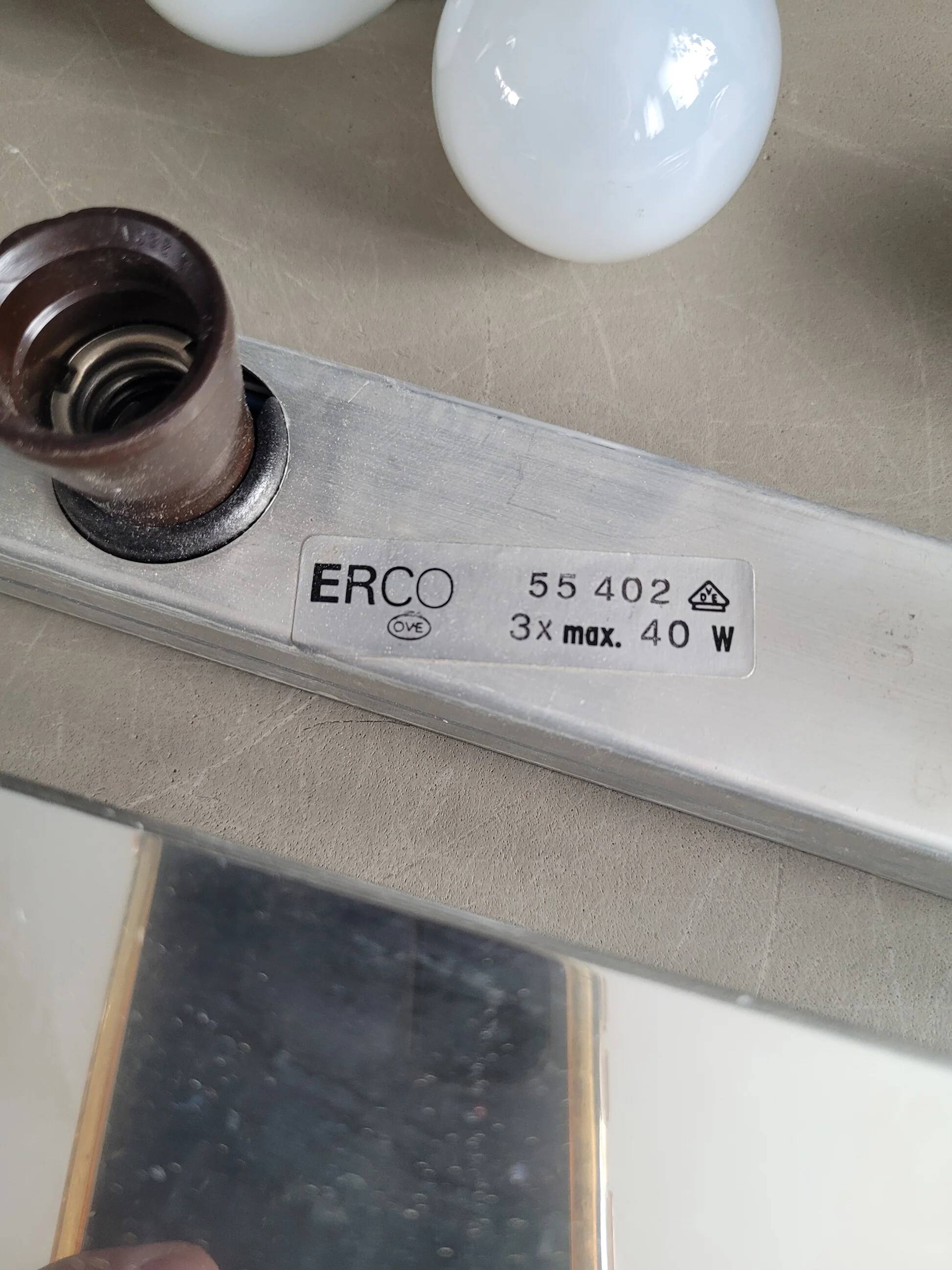 Erco 3-light wall lamp - Ref 954