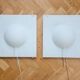 Pair of Large Midcentury Wall Lamps Ikea Design Cecilia Johansson, Sweden, 1980s