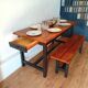 Table de ferme et son banc