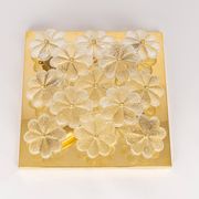 Magnificent small wall lamp/ceiling fixture in glass in the shape of a flower E. Palme, Germany.