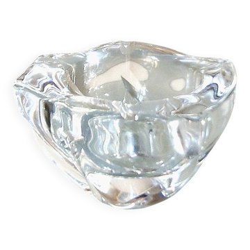 Solid crystal centrepiece signed Daum France