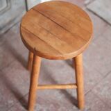 Vintage stool, wooden stool, occasional stool, plant stand, interior decor