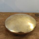 Modernist ashtray pellet in solid bronze.