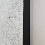 Minimalist monochrome abstract painting white