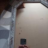 Miroir argenté ancien vintage