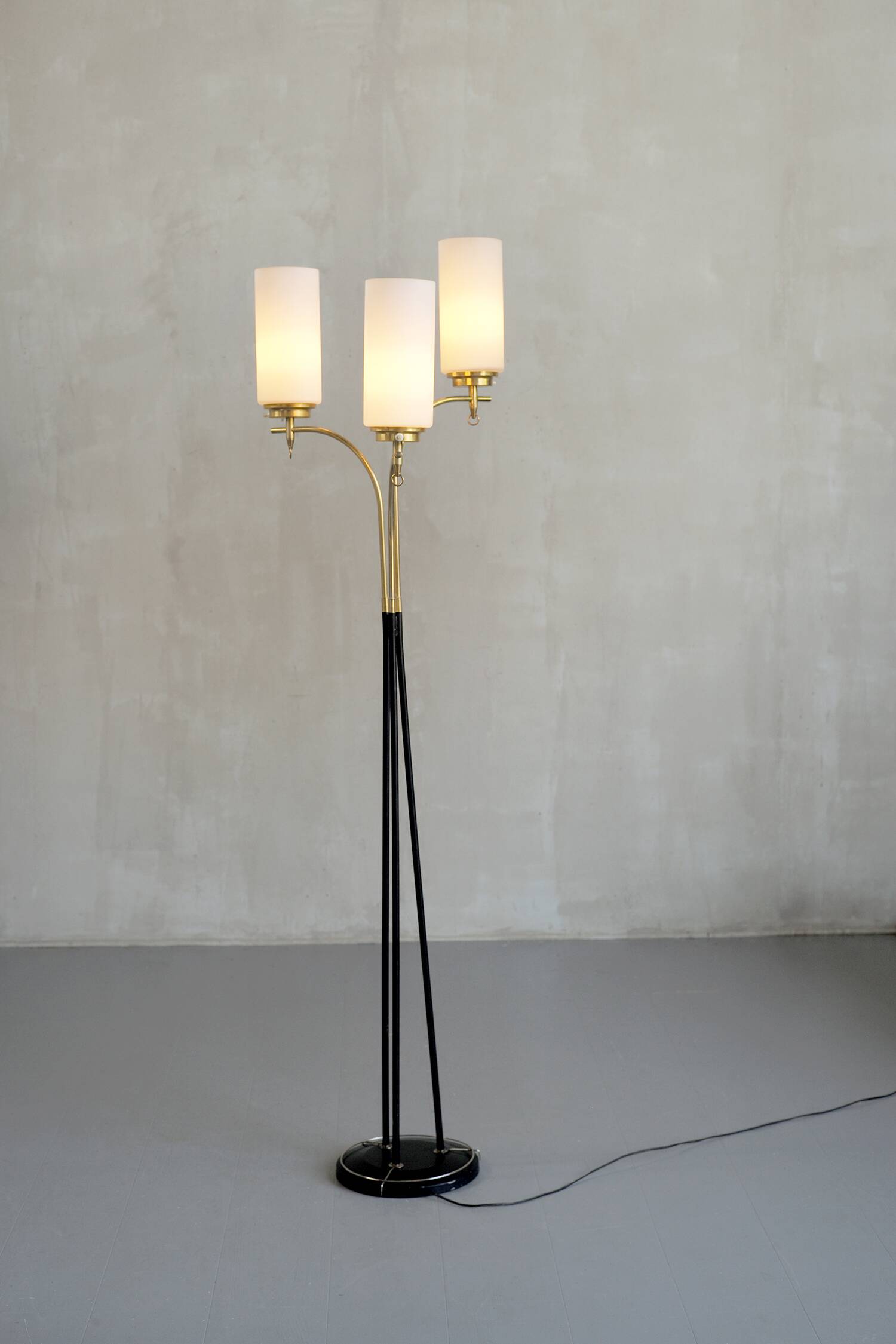 Three-light floor lamp, France 1960