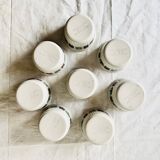 Set of 8 vintage Villeroy and Boch Luxembourg ramekins - floral decoration