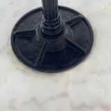 Round bistro table in white marble