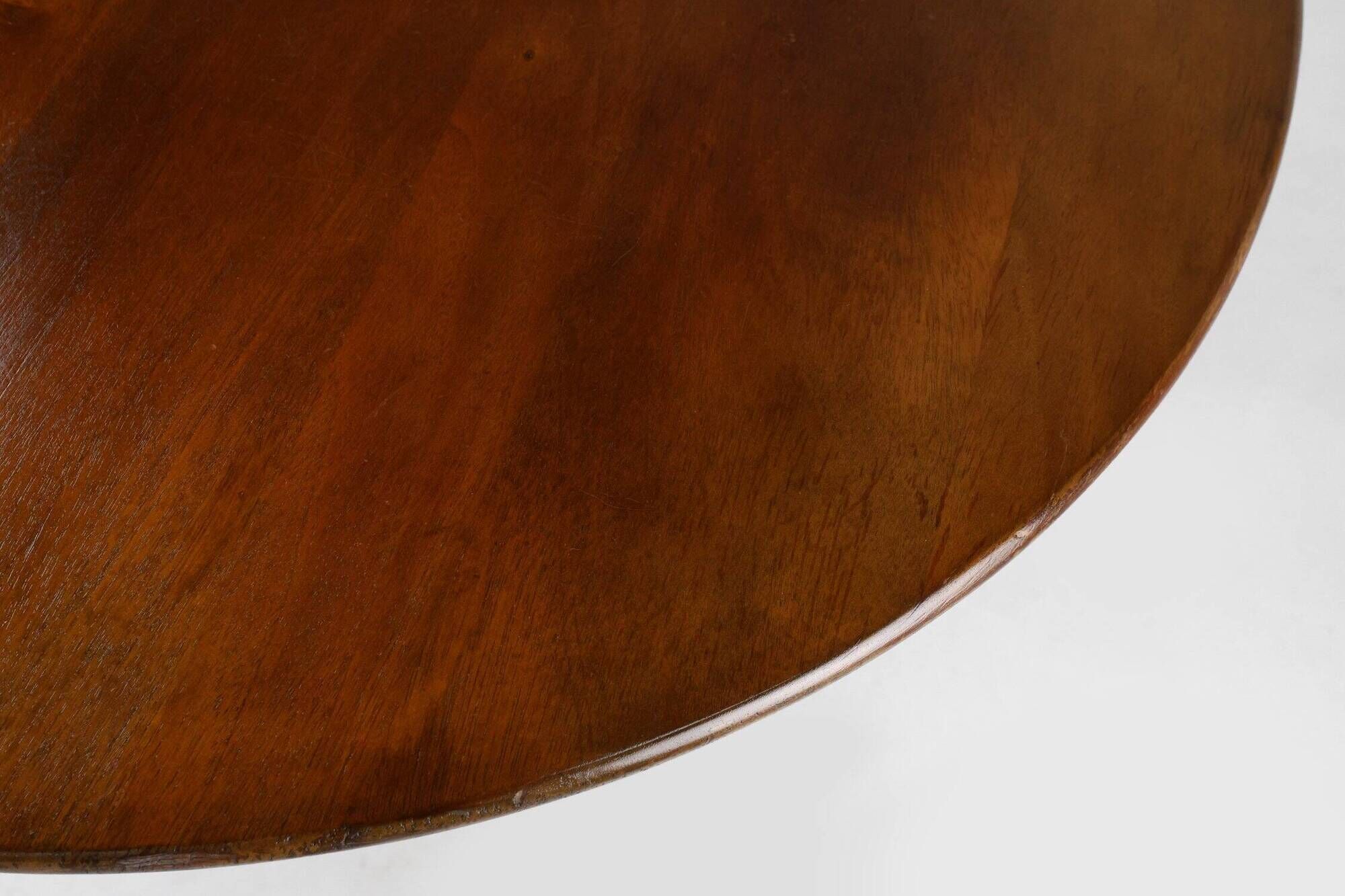 Vintage English Round Tilt Top Table in Cherry, 1950s