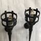 Paire d'appliques torches esprit médiéval