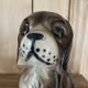 Ceramic dog statuette