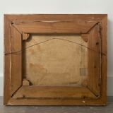 Mid Century Vintage Framed Oil Painting - By the Lake