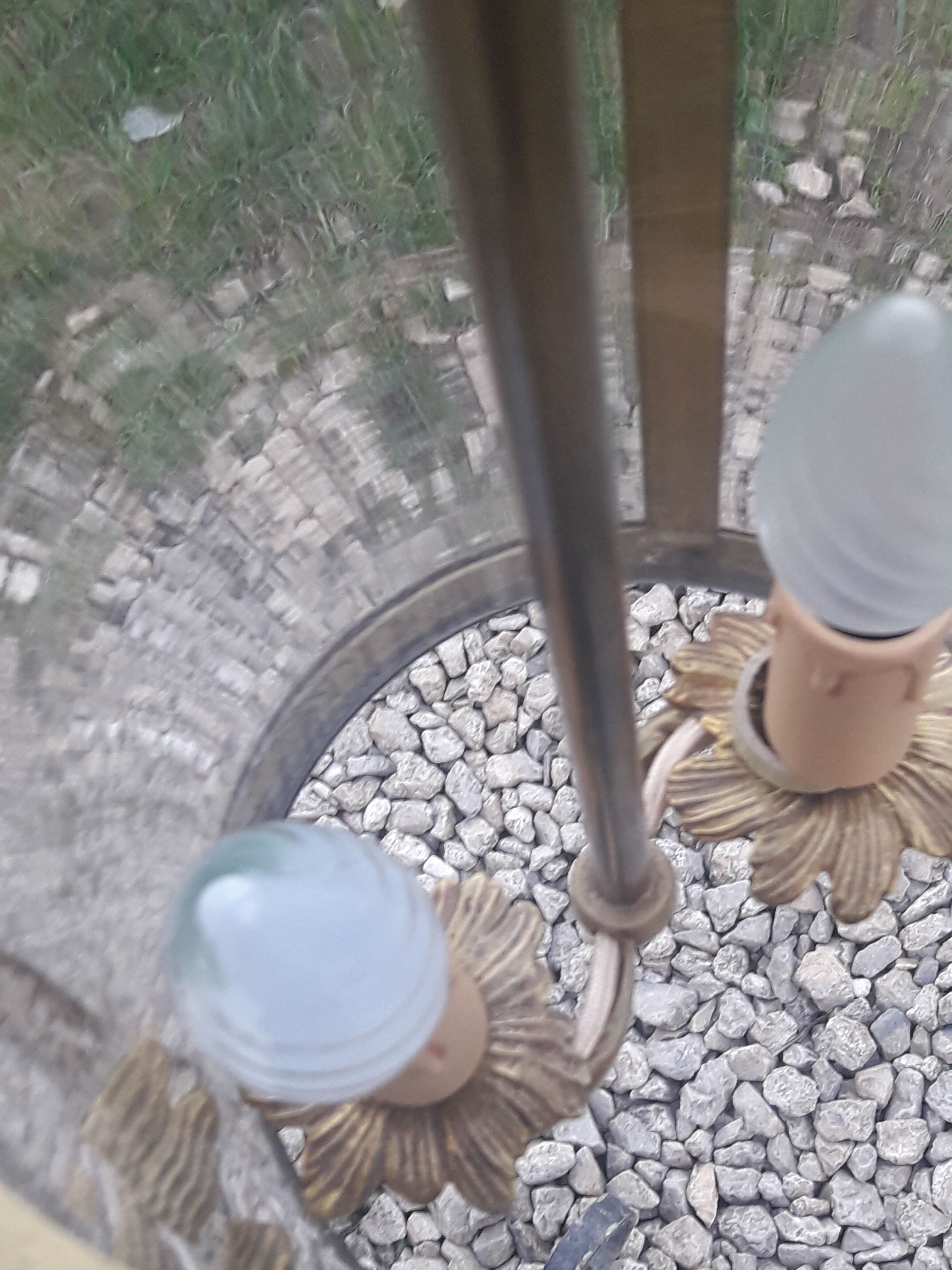 Golden bronze vestibule lantern