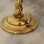 Pair of Vintage Swedish Brass Angel Candle Holders