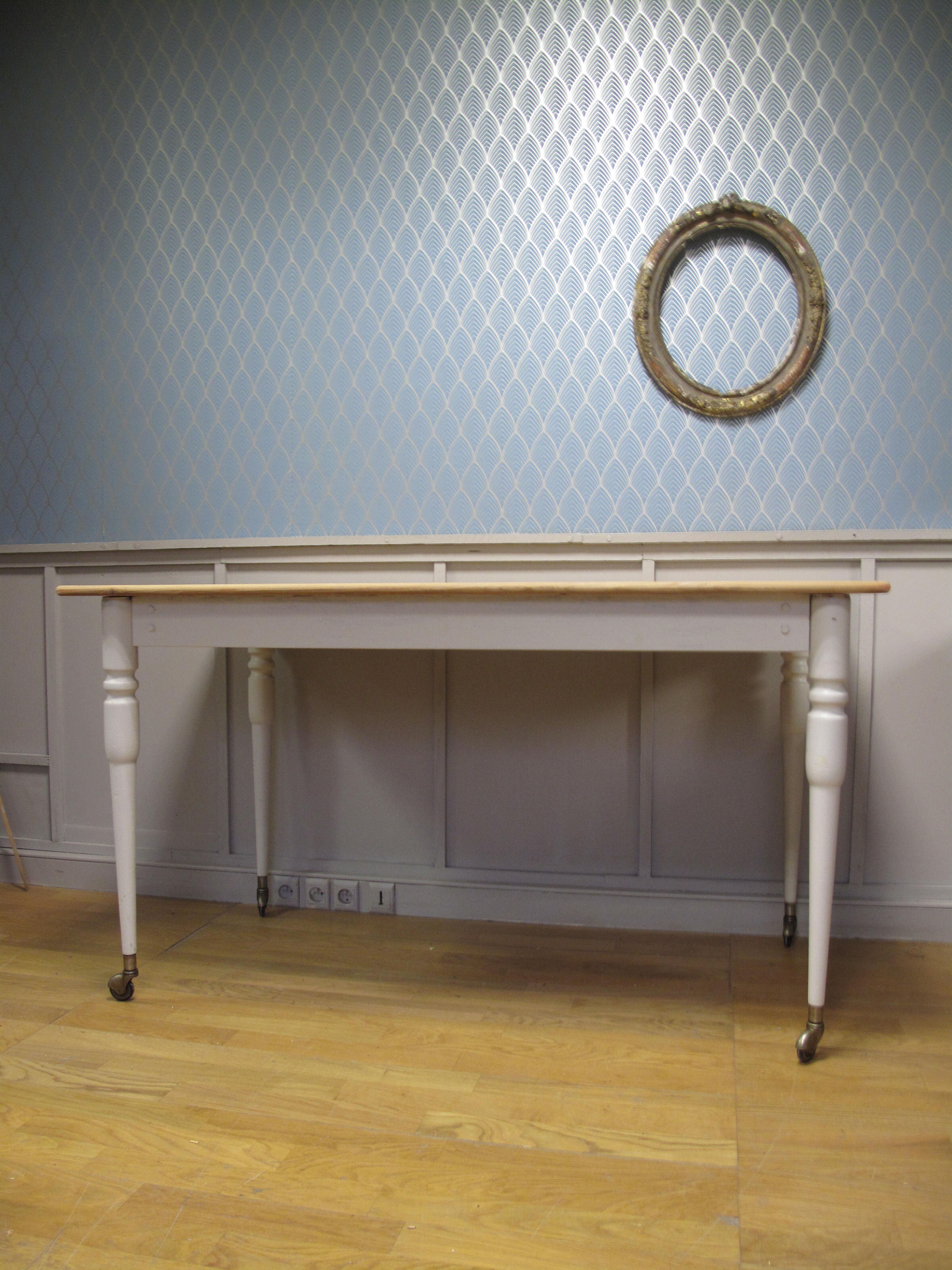 Restored vintage dining table