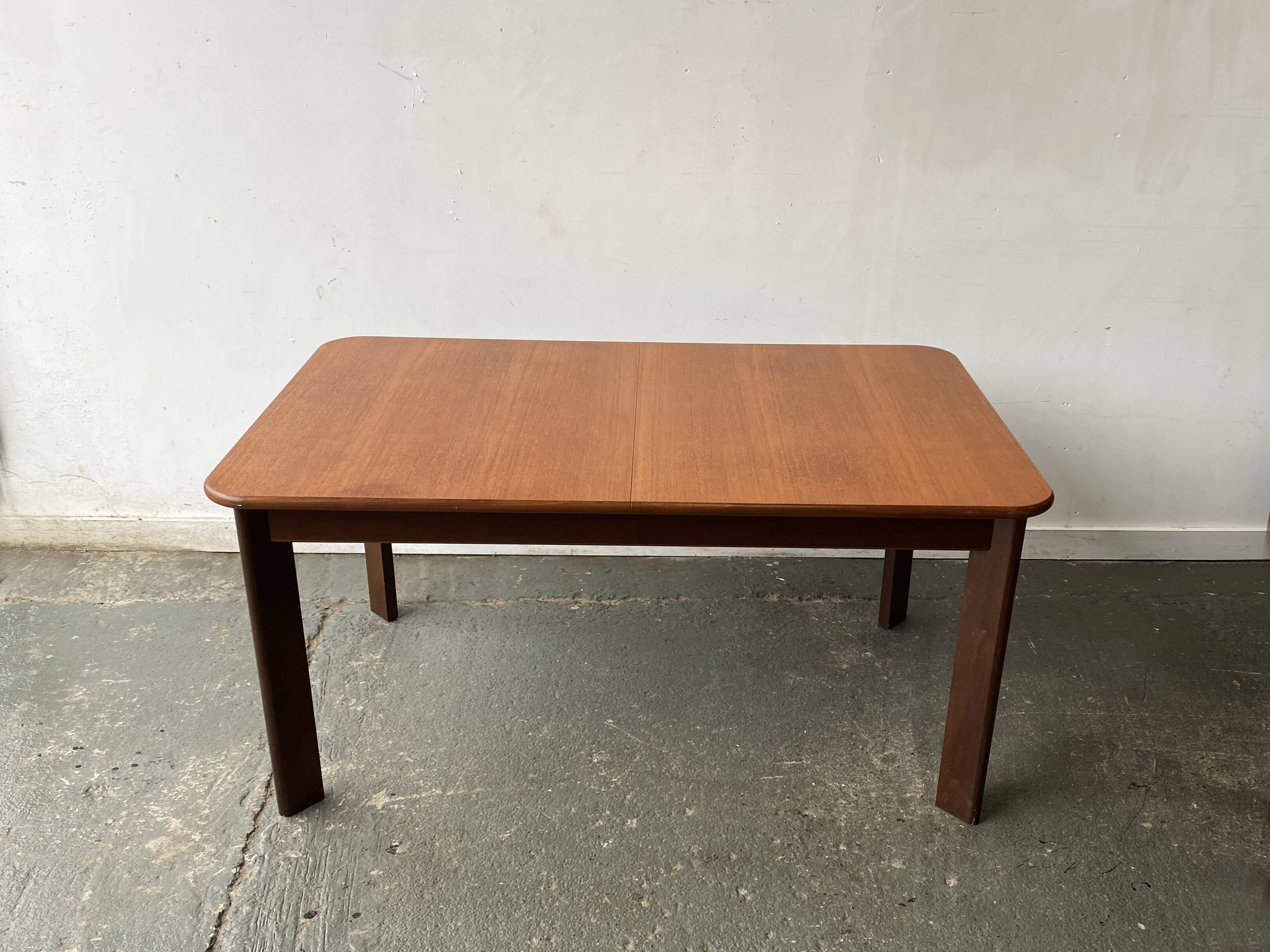 Rare 1960’s mid century G Plan dining table with angled legs