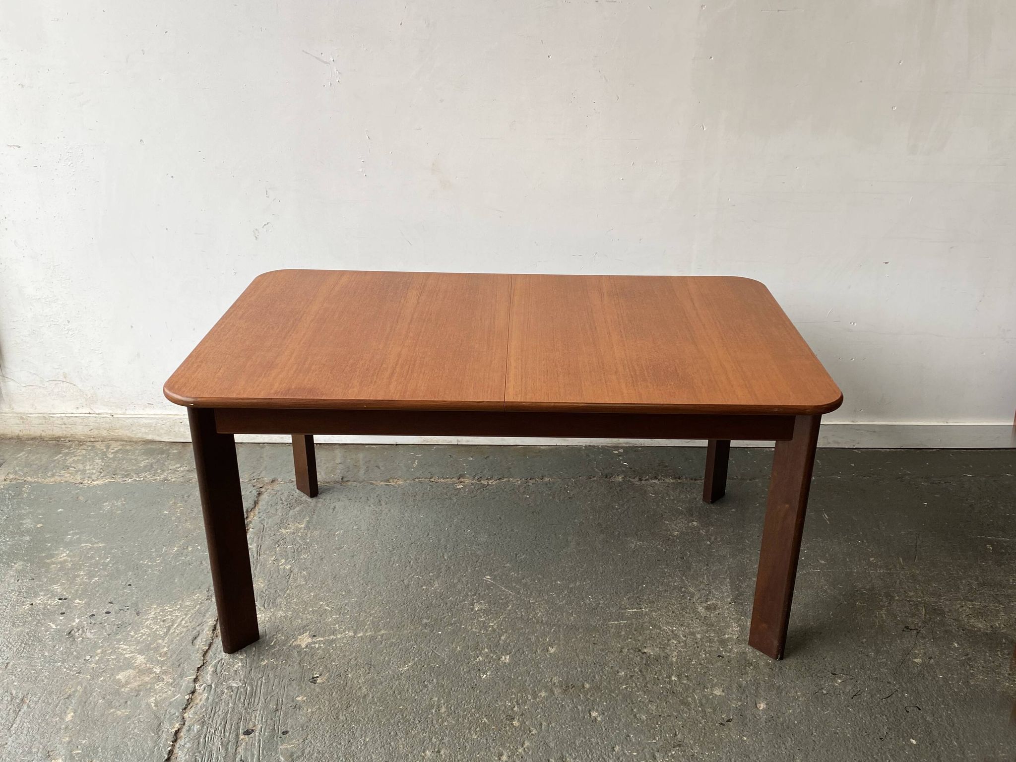 Rare 1960’s mid century G Plan dining table with angled legs