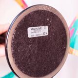 Pair of Memphis Pop Art Table Lamps, Multicolored Fabric Shades, Black Lacquered Bases - Belgian Massive, 1980s