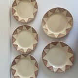 Set of 5 dessert plates saint amand
