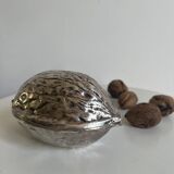 VINTAGE METAL NUT CRACKER AND WALNUT SHAPE