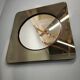 1970s Italian Space Age Smoked Glass and Circular Wall Mirror