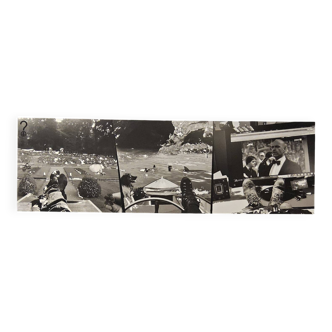 Large black and white artworks / photo collage (160x50)
 feet