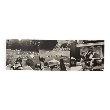 Large black and white artworks / photo collage (160x50)
 feet