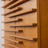 Eric Miomandre. Blond beech wardrobe. 20th century.