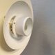 FormLight hanging lamp with multiple layers of shades, a Danish quality product from the 80s.